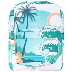 Paradise Heaven Holiday Beach Orange Ocean Full Print Backpack