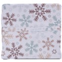 Christmas Background With Snowflake And Star Seamless Pattern Back Support Cushion View4