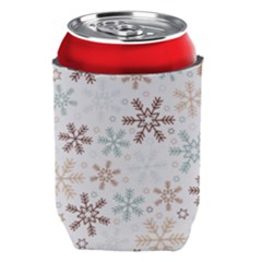 Christmas Background With Snowflake And Star Seamless Pattern Can Holder by Jancukart