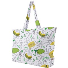 Hamburger With Fruits Seamless Pattern Simple Shoulder Bag