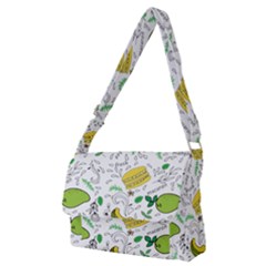 Hamburger With Fruits Seamless Pattern Full Print Messenger Bag (m)