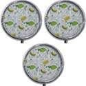 Hamburger With Fruits Seamless Pattern Mini Round Pill Box (Pack of 3) View1