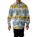 Cartoon Whale Seamless Background Kids  Hooded Windbreaker View1