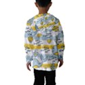 Cartoon Whale Seamless Background Kids  Hooded Windbreaker View2