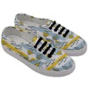 Cartoon Whale Seamless Background Men s Classic Low Top Sneakers View3