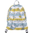 Cartoon Whale Seamless Background The Plain Backpack View3