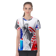 New York City Holiday United States Usa Women s Sport Mesh Tee