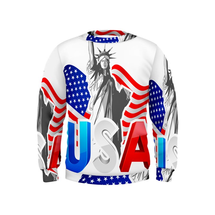 New York City Holiday United States Usa Kids  Sweatshirt