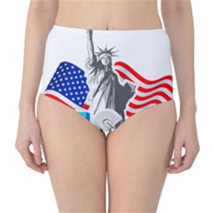 New York City Holiday United States Usa Classic High-waist Bikini Bottoms