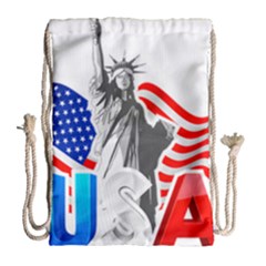 New York City Holiday United States Usa Drawstring Bag (large)