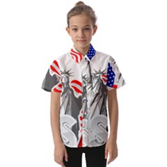 New York City Holiday United States Usa Kids  Short Sleeve Shirt