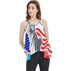 New York City Holiday United States Usa Flowy Camisole Tank Top