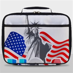 New York City Holiday United States Usa Full Print Lunch Bag by Jancukart