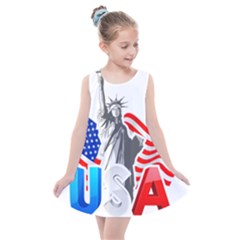 New York City Holiday United States Usa Kids  Summer Dress by Jancukart