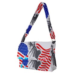 New York City Holiday United States Usa Full Print Messenger Bag (m)