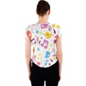 Love Cute Cartoon Seamless Shading Crew Neck Crop Top View2