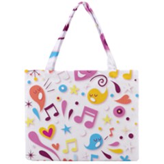 Love Cute Cartoon Seamless Shading Mini Tote Bag