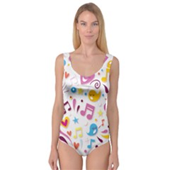 Love Cute Cartoon Seamless Shading Princess Tank Leotard 