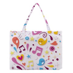 Love Cute Cartoon Seamless Shading Medium Tote Bag