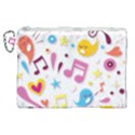 Love Cute Cartoon Seamless Shading Canvas Cosmetic Bag (XL) View1