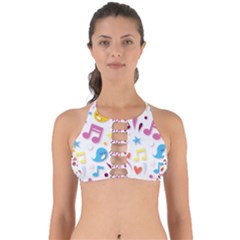 Love Cute Cartoon Seamless Shading Perfectly Cut Out Bikini Top