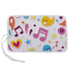 Love Cute Cartoon Seamless Shading Pen Storage Case (m)