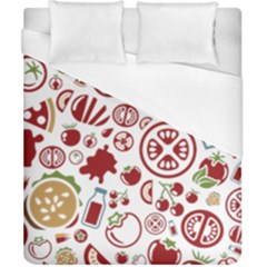 Pizza Seamless Pattern Background Duvet Cover (california King Size)