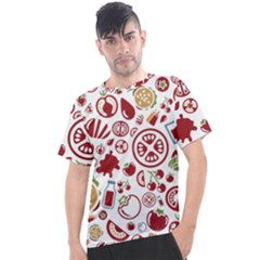 Pizza Seamless Pattern Background Men s Sport Top