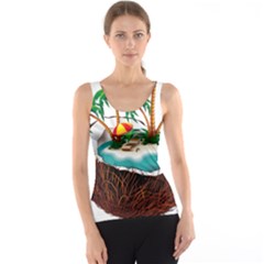 Coconut And Holiday Beach Food Tank Top