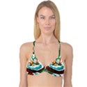 Coconut And Holiday Beach Food Reversible Tri Bikini Top View3