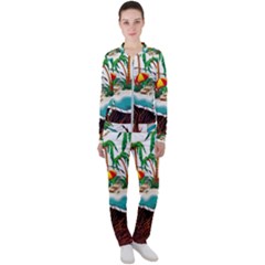 Coconut And Holiday Beach Food Casual Jacket And Pants Set