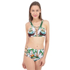 Coconut And Holiday Beach Food Cage Up Bikini Set