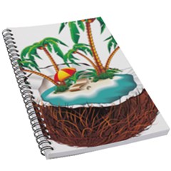 Coconut And Holiday Beach Food 5 5  X 8 5  Notebook