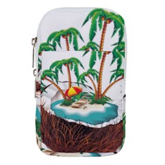 Coconut And Holiday Beach Food Waist Pouch (large)