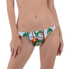 Coconut And Holiday Beach Food Ring Detail Bikini Bottom