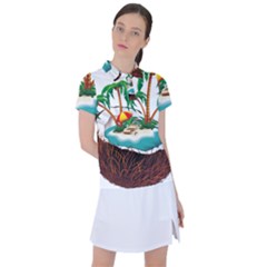 Coconut And Holiday Beach Food Women s Polo Tee