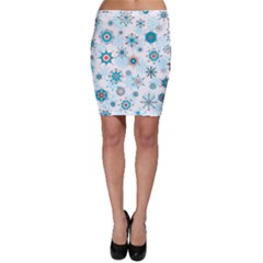 Beautifule Snowflake Decorative Pattern Seamless Bodycon Skirt