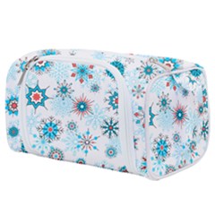 Beautifule Snowflake Decorative Pattern Seamless Toiletries Pouch by Jancukart