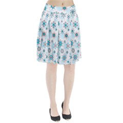 Beautifule Snowflake Decorative Pattern Seamless Pleated Skirt