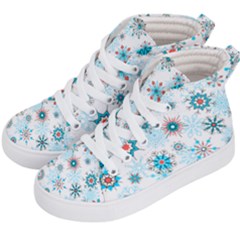 Beautifule Snowflake Decorative Pattern Seamless Kids  Hi-top Skate Sneakers by Jancukart