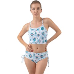 Beautifule Snowflake Decorative Pattern Seamless Mini Tank Bikini Set