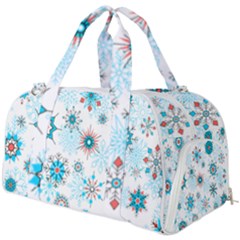 Beautifule Snowflake Decorative Pattern Seamless Burner Gym Duffel Bag by Jancukart