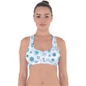 Beautifule Snowflake Decorative Pattern Seamless Cross Back Hipster Bikini Top  View1