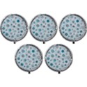 Beautifule Snowflake Decorative Pattern Seamless Mini Round Pill Box (Pack of 5) View1