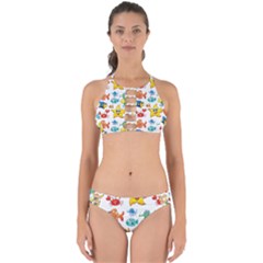 Fish Ocean Water Sea Life Seamless Background Perfectly Cut Out Bikini Set