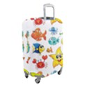 Fish Ocean Water Sea Life Seamless Background Luggage Cover (Small) View2