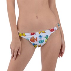 Fish Ocean Water Sea Life Seamless Background Ring Detail Bikini Bottom