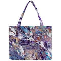 Abstract Cross Currents Mini Tote Bag by kaleidomarblingart