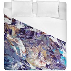 Abstract Cross Currents Duvet Cover (king Size) by kaleidomarblingart