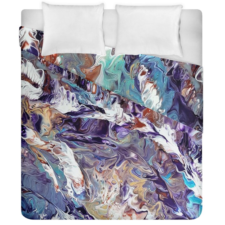 Abstract cross currents Duvet Cover Double Side (California King Size)